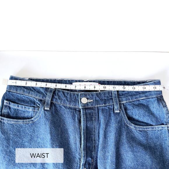 LISA SAYS GAH NWT Ellis Side Slits Low Rise Jean in Stonewash Indigo Size 10 - Picture 12 of 14